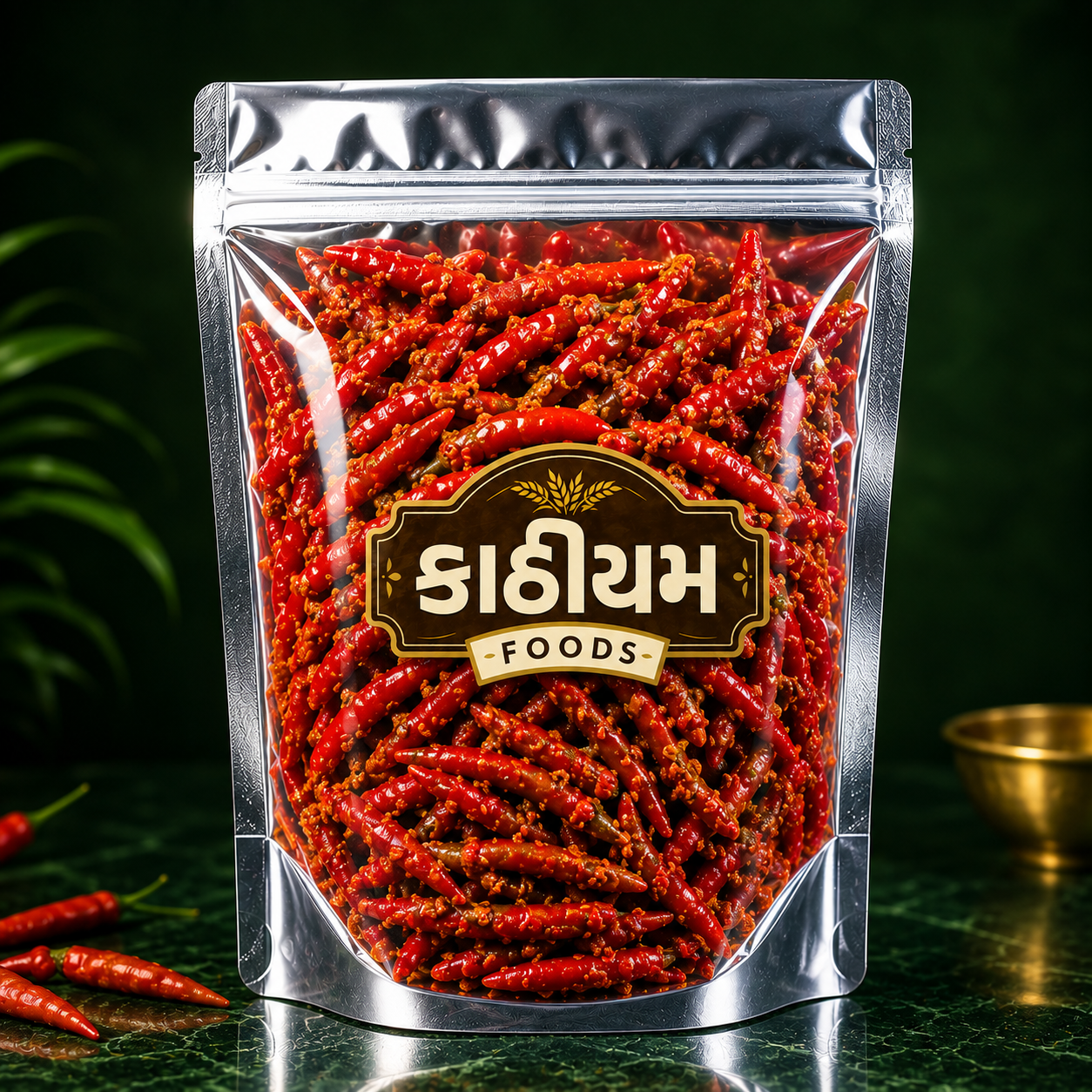 Kathiyum Foods Rai Na Kuriya Wala Red Chilli Pickle | Traditional Gujarati Athanu