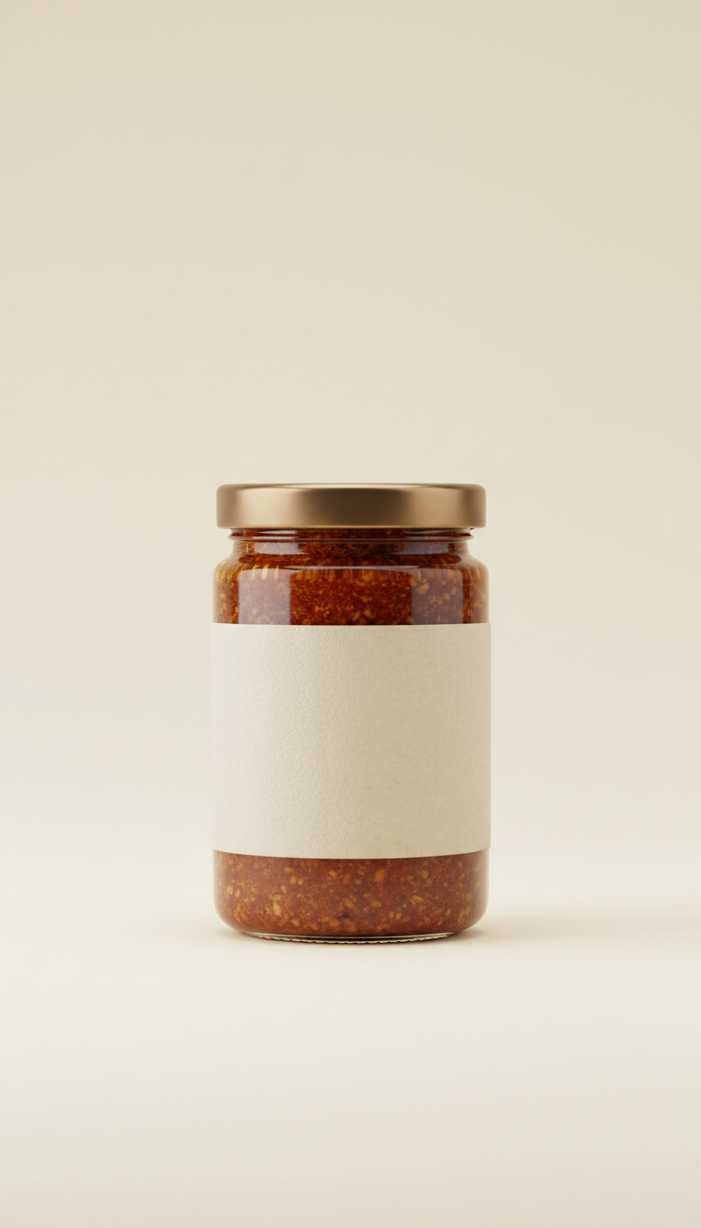 Garlic chutney jar